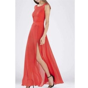 Bcbg maxazria Haley deep v romper gown